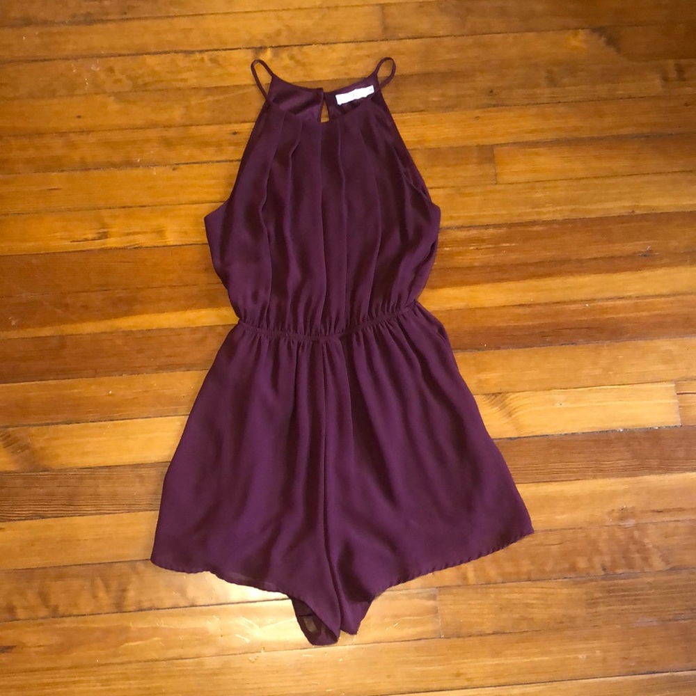 Burgundy romper